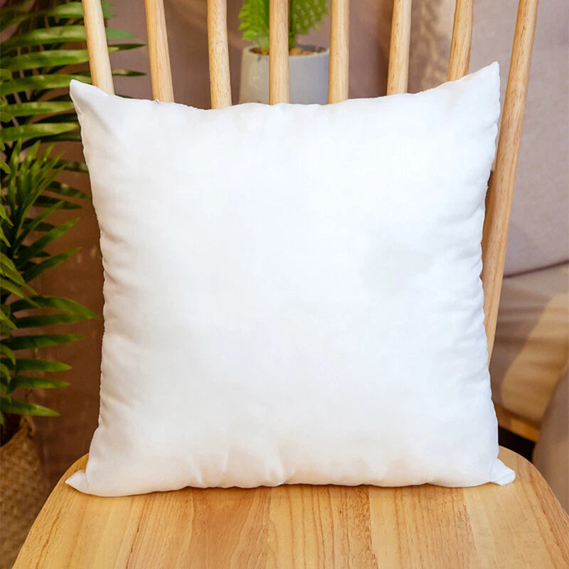 100Pcs White Sublimation Blank Pillow Case Throw Cushion Cover Home Sofa Decor