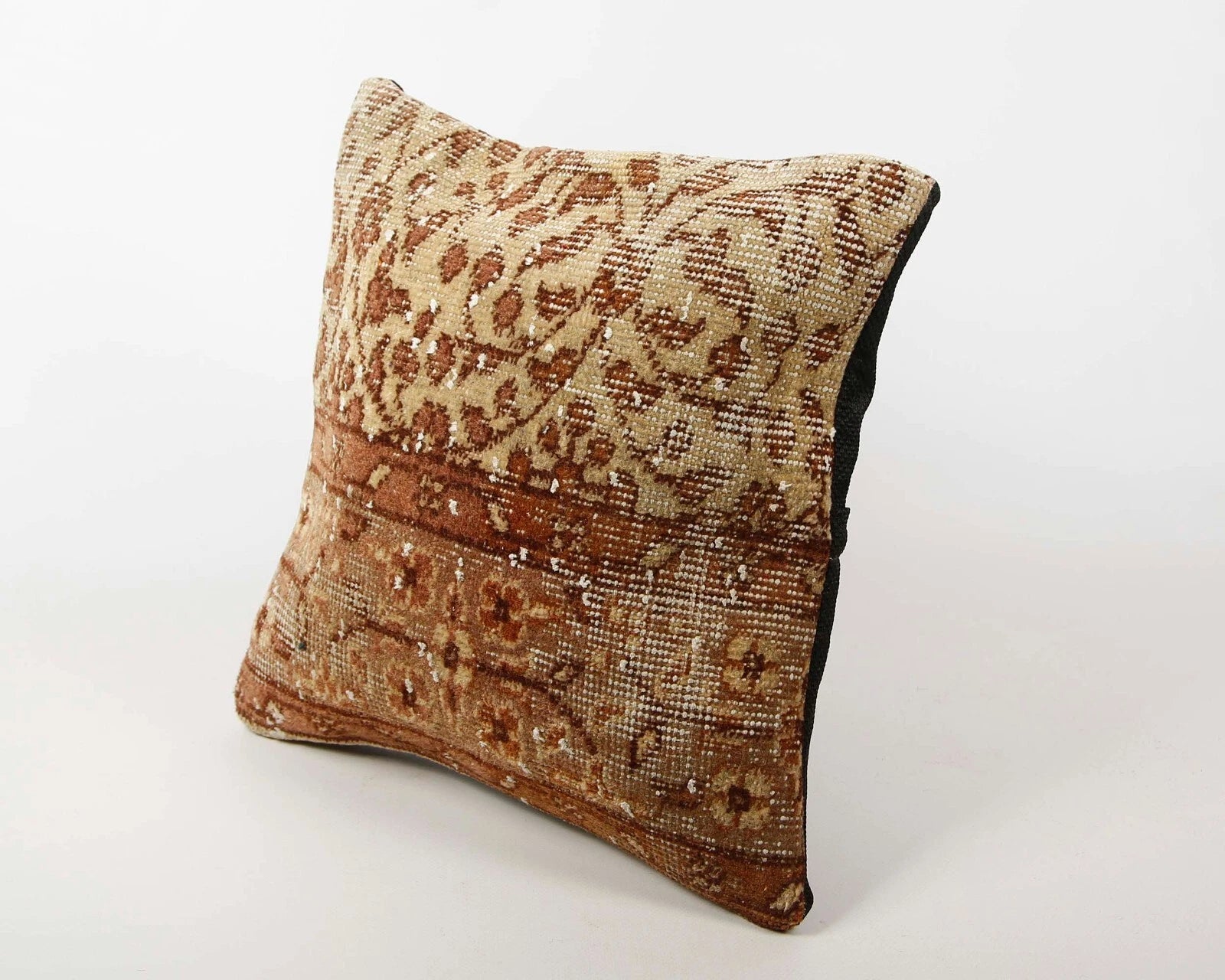 Jute Cushion Cover Home Deco Vintage Throw Case Square Kilim Pillow Handmade 16"