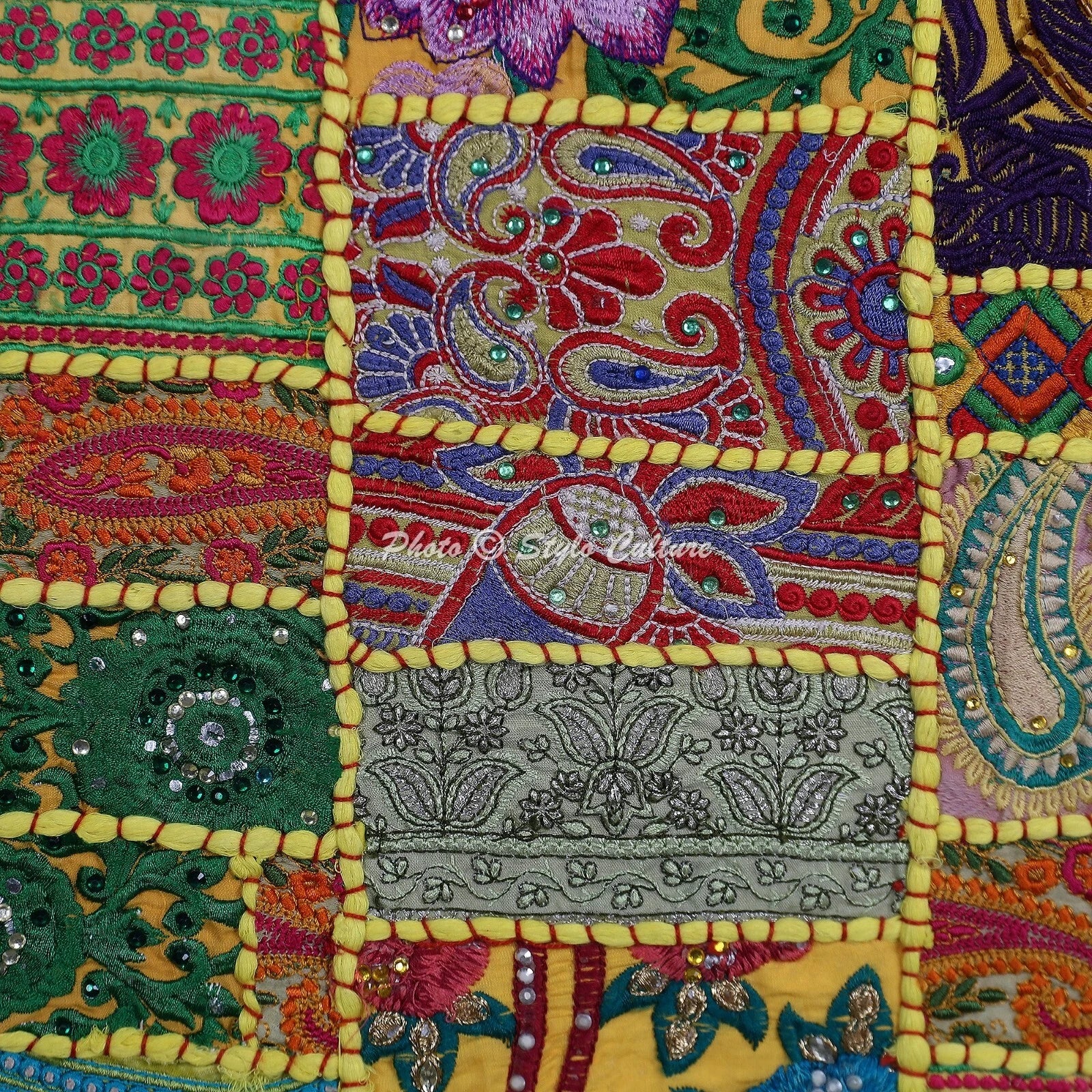 New Home Decor Patchwork Vintage 18 x 18 in Pillow Cover Case Cushion Room