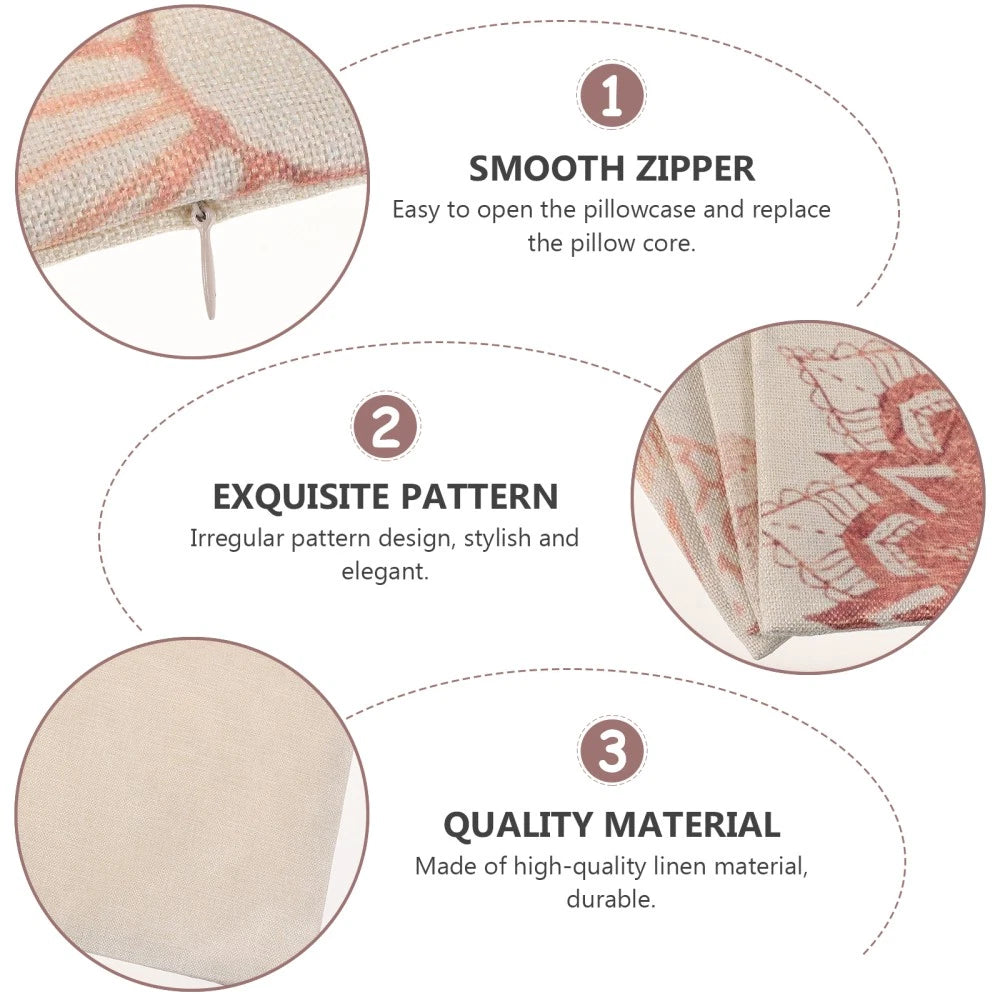 4 Pcs Pillowcase Decoration Office Bedding Accessory Cushion Cover for