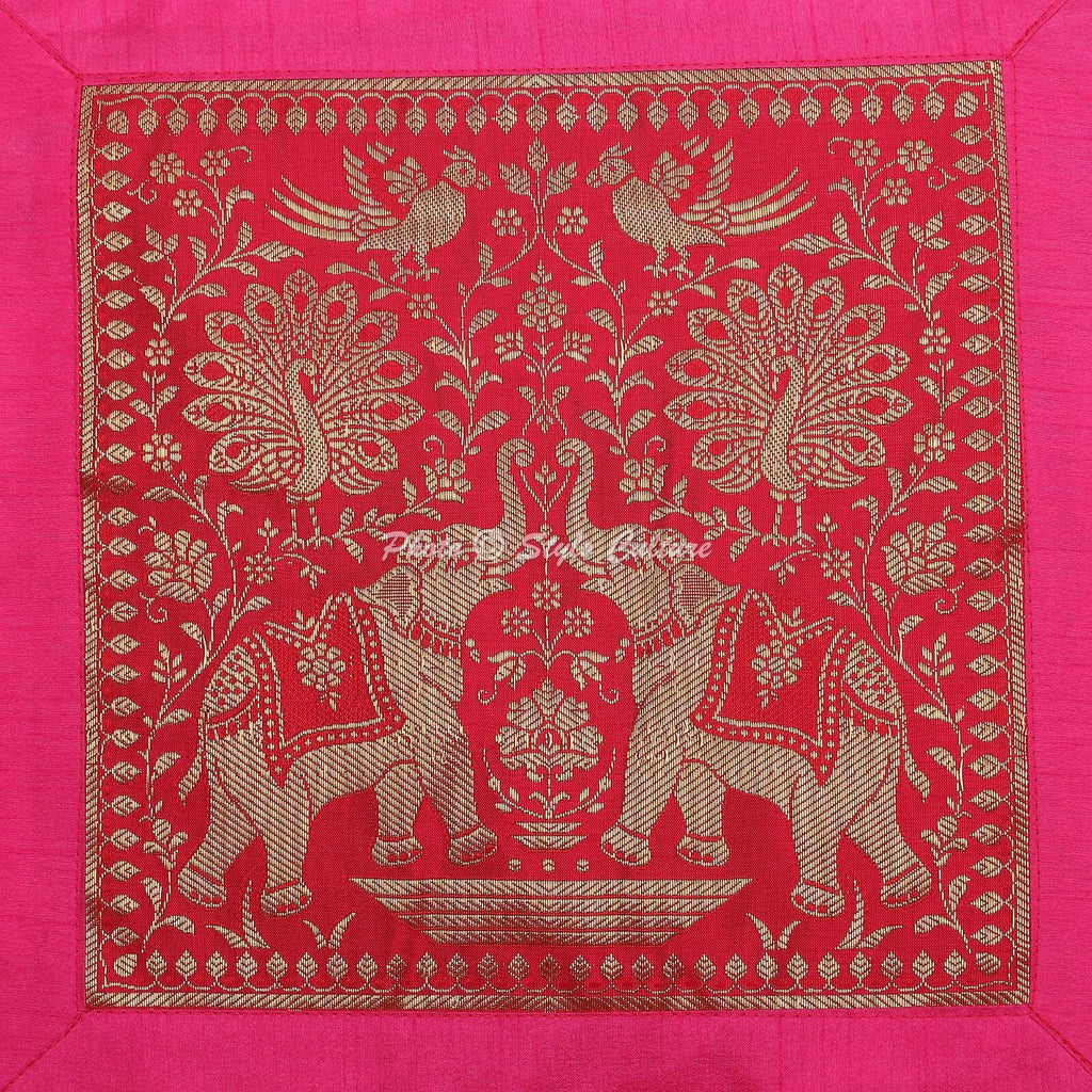 Brocade Jacquard Handwoven Pillow Cases Floor Boho Home Art Car Cushion Cover