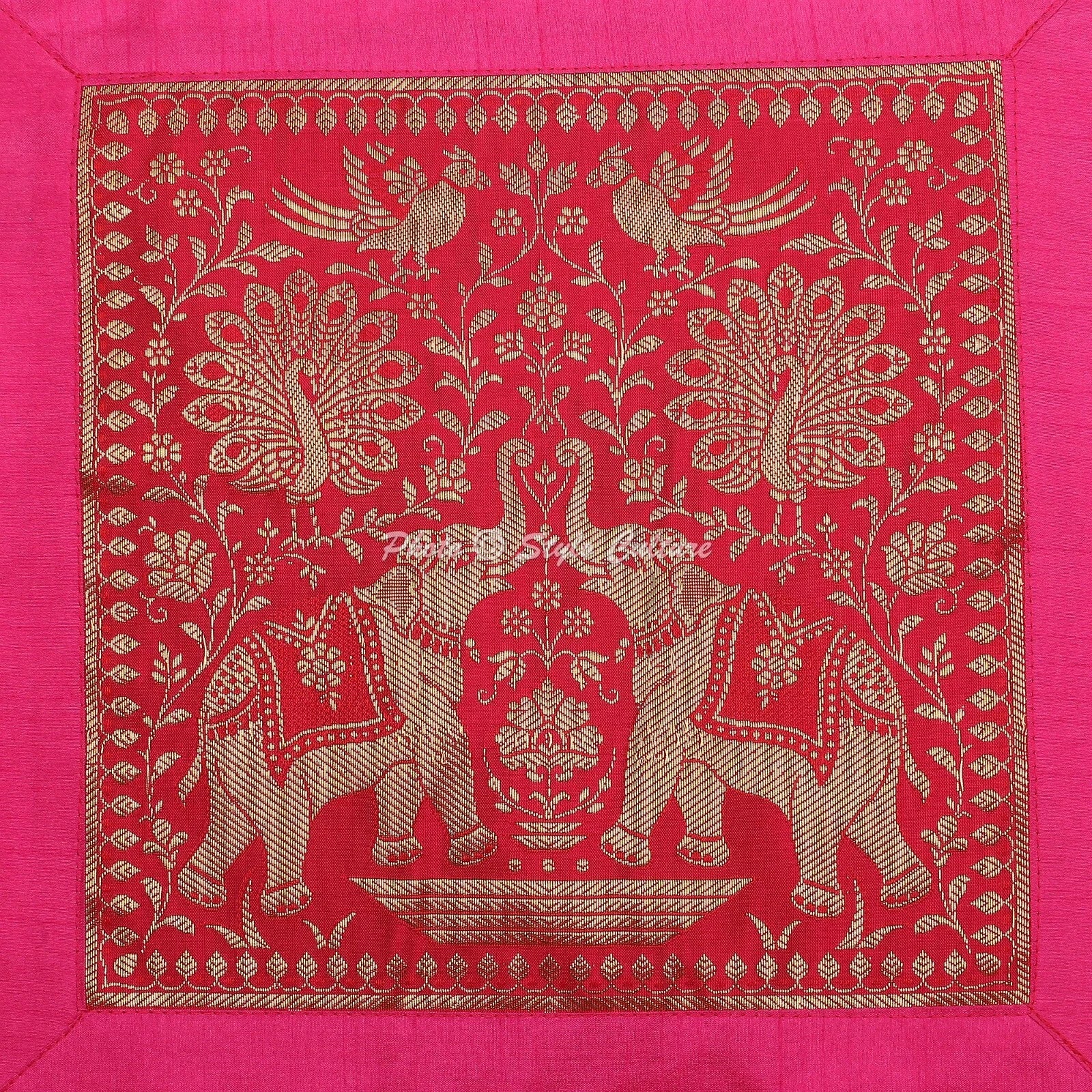 Brocade Jacquard Handwoven Pillow Cases Floor Boho Home Art Car Cushion Cover