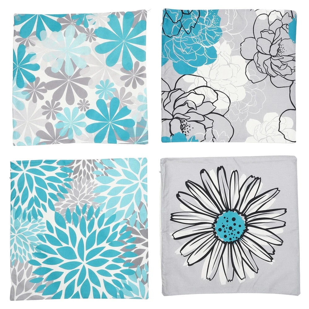 4Pcs Decorative Pillows Case Cushion Cover Couch Pillowcases Bed Pillowcases