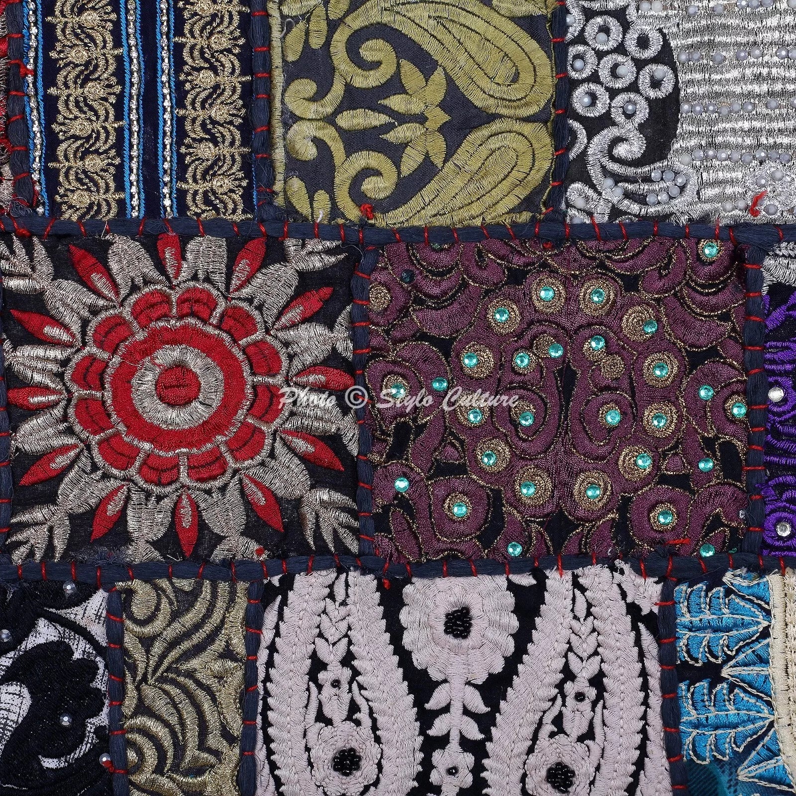 New Home Decor Patchwork Vintage 16 x 16 in Pillow Cover Case Cushion Room