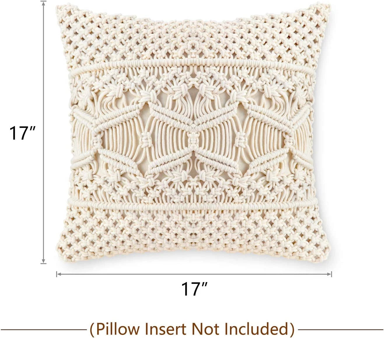 NWT Mkono Throw Pillow Cover Macrame Cushion Case (NO Inserts) 2p Set