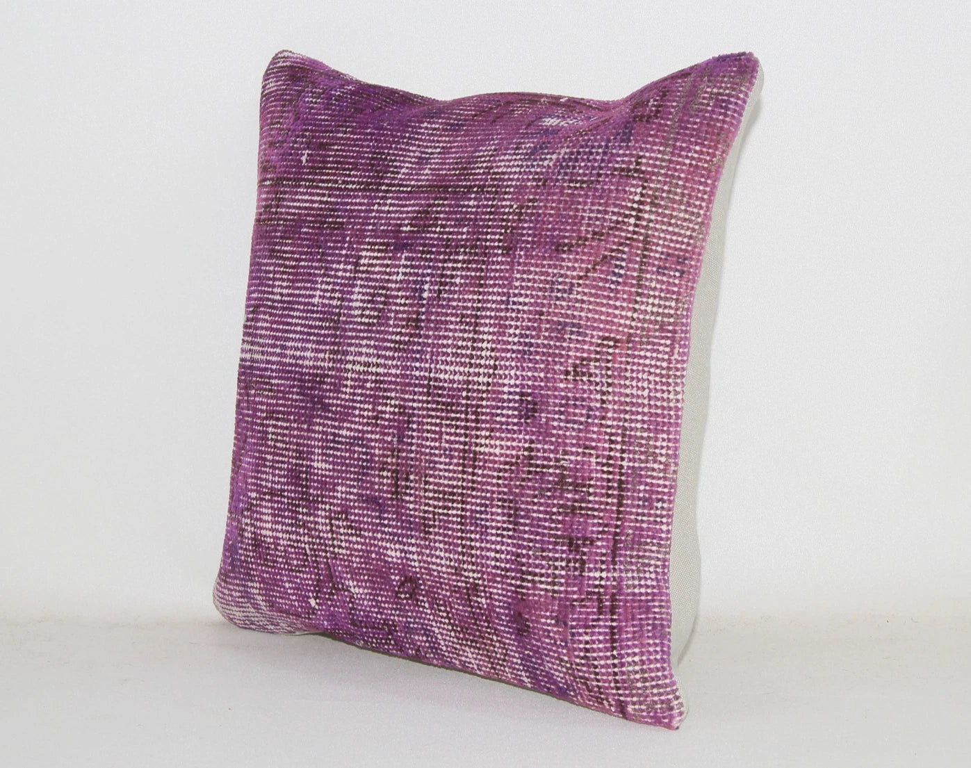 Hand Woven Kilim Rug Pillow Case 16" Vintage Handmade Jute Throw Cushion Cover