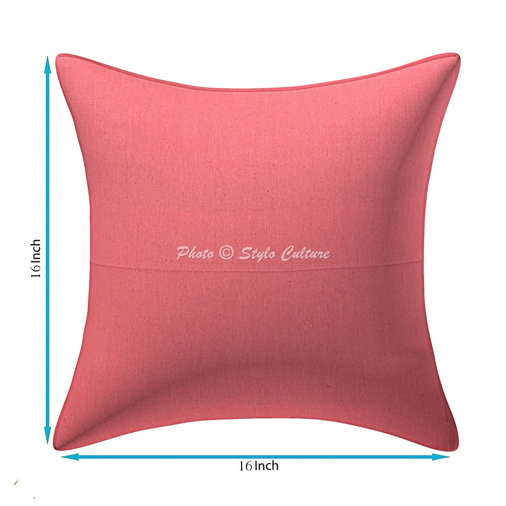 Cushion Cover Bohemian Traditional Yoga Home Decor Pillow Cover Case 16 x 16 in