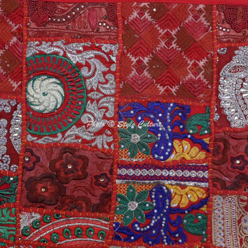 Ethnic Cushion Cover Bohemian Vintage 18 x 18 in Hippie Sofa Car Pillow Case