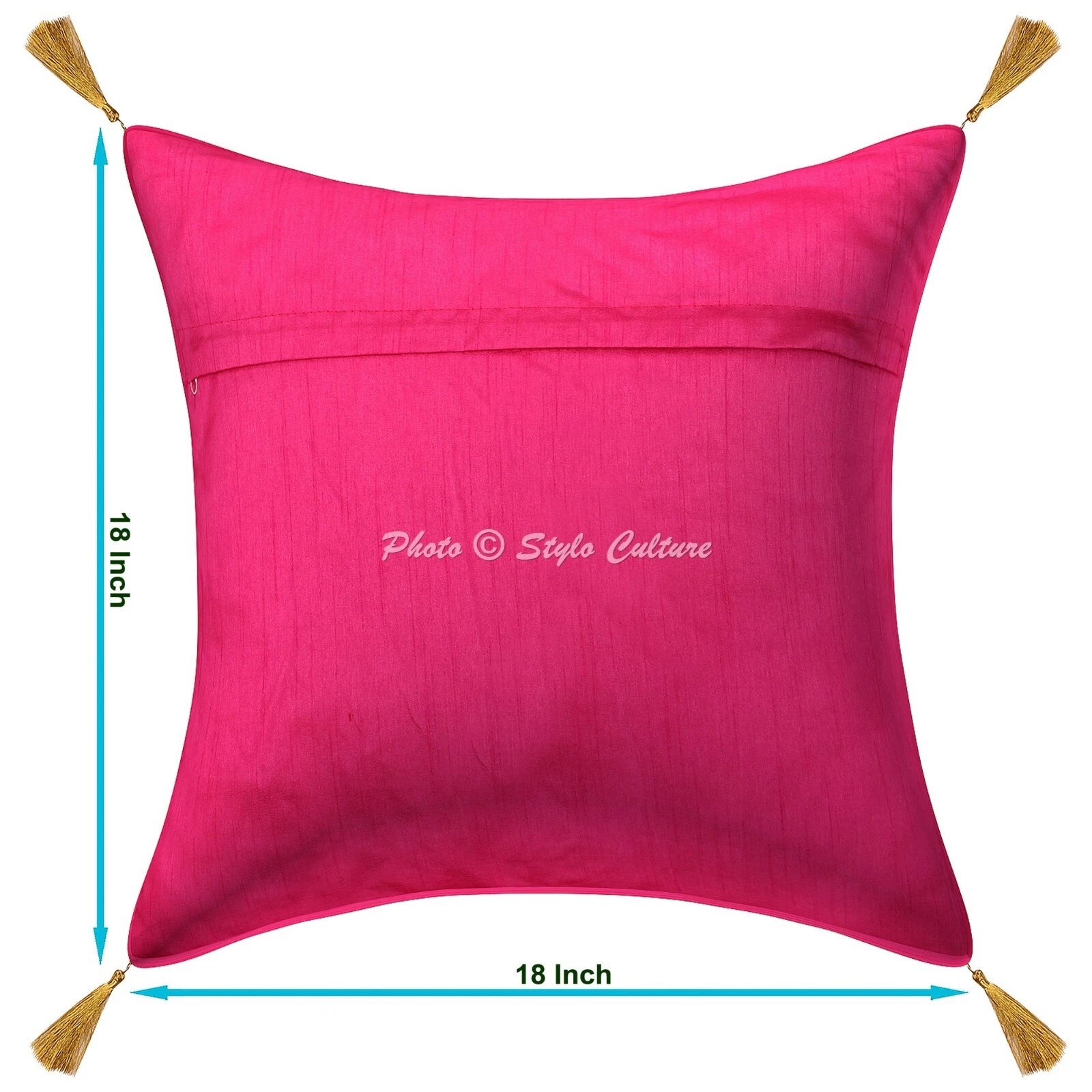 Cushion Cover Pillow Case Brocade Jacquard Traditional Throw Decor Art Yoga