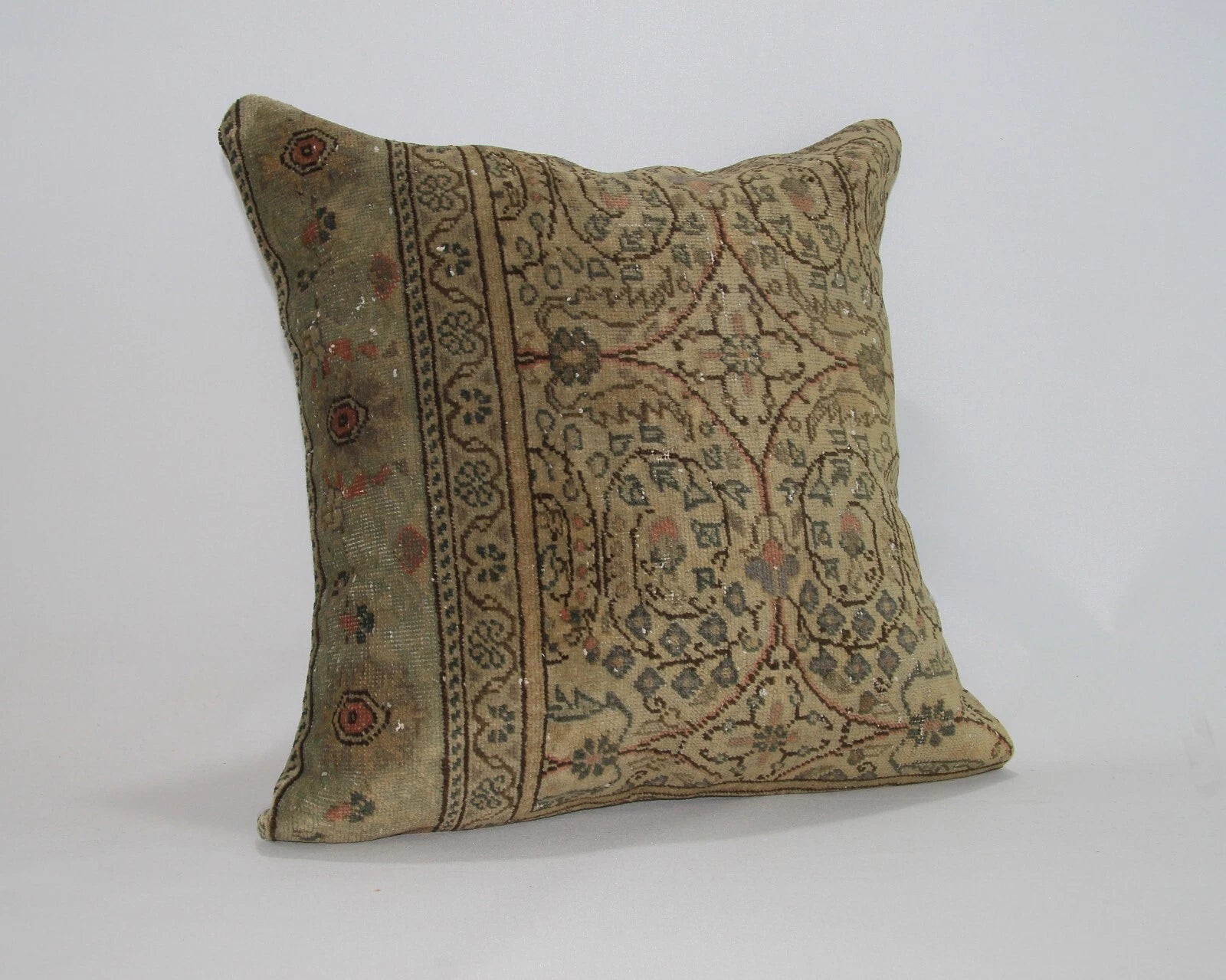 Jute Cushion Cover Home Deco Vintage Throw Case Square Kilim Pillow Handmade 24"