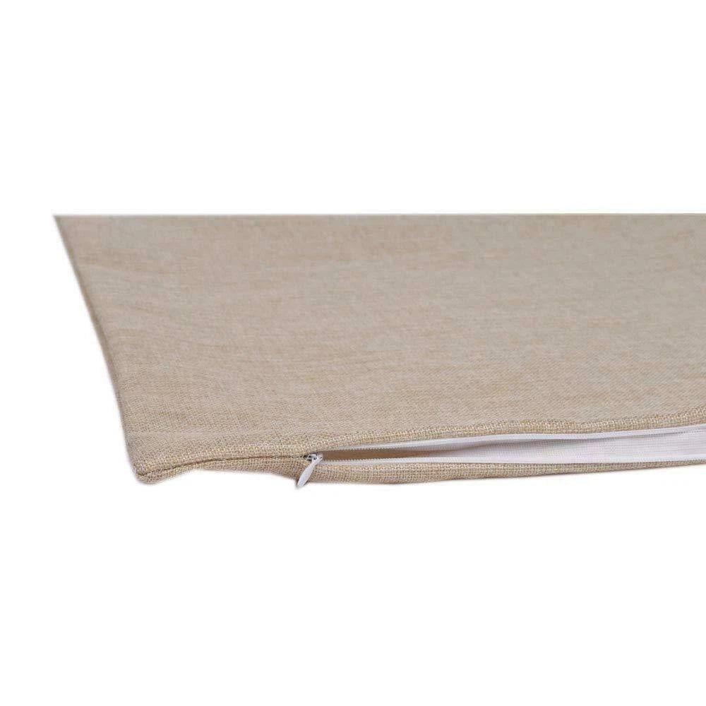 10pcs 18" Sublimation Blank Linen Pillow Case Home Sofa Car Waist Cushion Cover