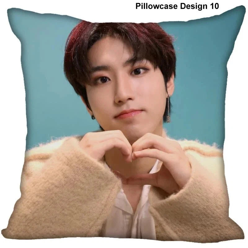 Han Jisung Pillow Case Wedding Decorative Sofa Cushion Cover Kpop Stray Kids Toy
