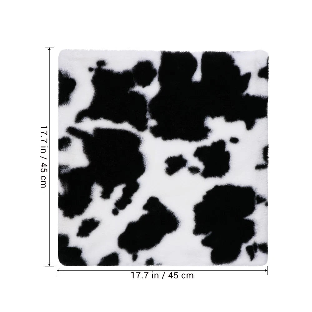 Cow Plush Cushion Travel Pillow Covers Decorative Pillowcase for Sofas