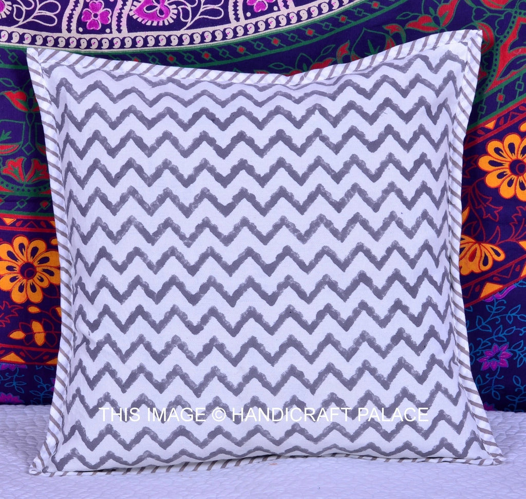 Indian Cotton Cushion Cover Home Decor Sofa Sham Pillow Cushion Case Bedding Dec