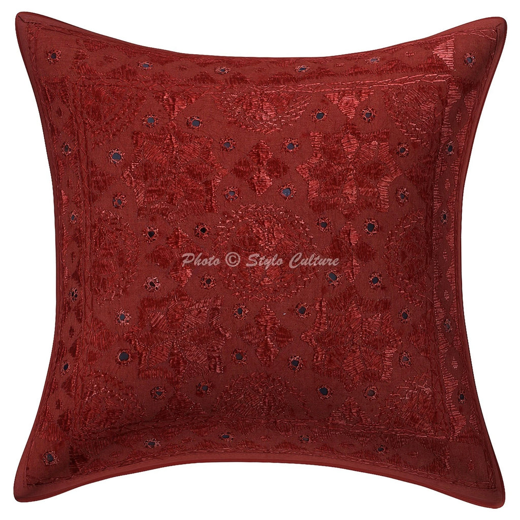 Embroidered Handwoven Pillow Cases Floor Home Sofa Art Car Boho Cushion Cover