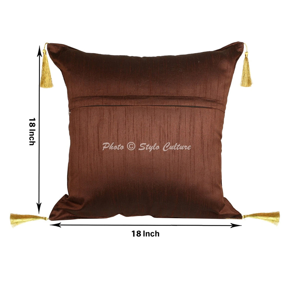 Home Decor Bohemian Brocade Jacquard 18 x 18 in Pillow Cover Case Cushion Room