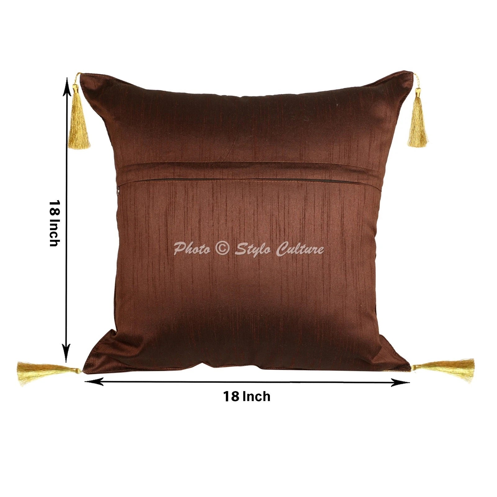 Home Decor Bohemian Brocade Jacquard 18 x 18 in Pillow Cover Case Cushion Room