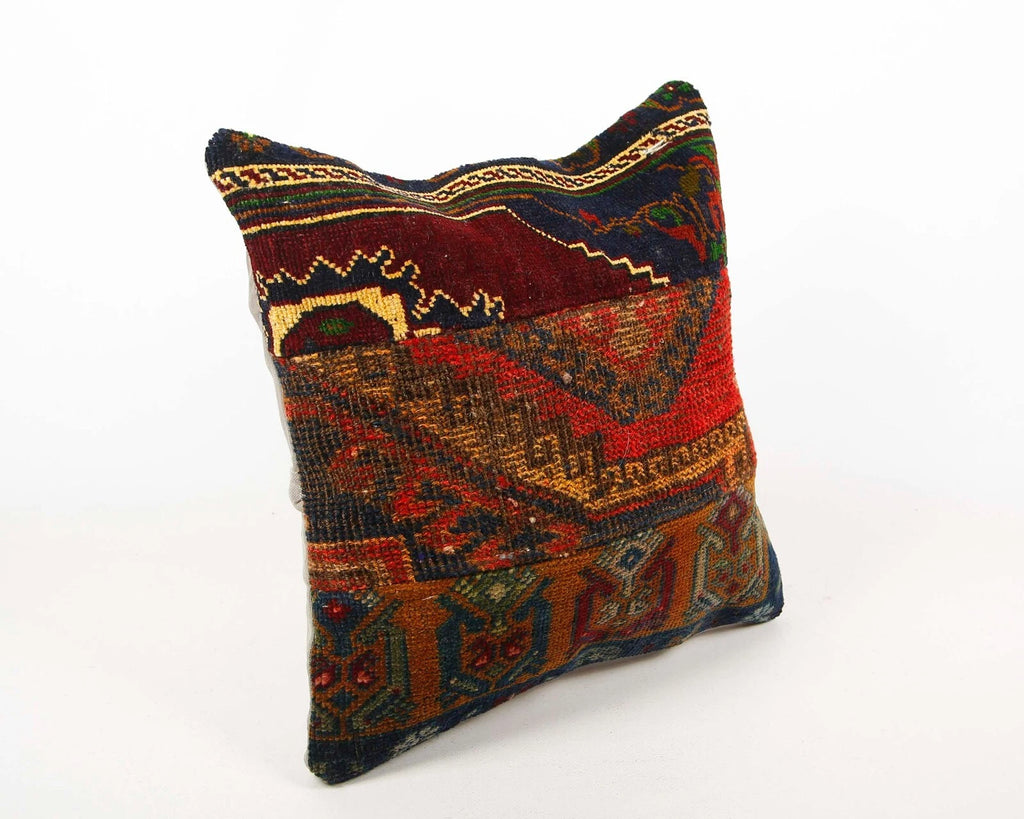 Embroidered Cushion Cover Kilim Pillow Cushion Case Throw Sofa Decor Square 16"