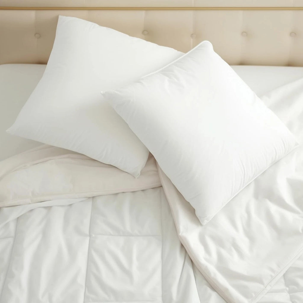 Set of 2 Throw Pillow Inserts, 18X18In White for Bed and Couch