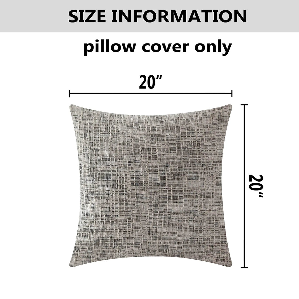 Textured Throw Pillow Covers Chenille Stripe Fall Velvet Pillowcases for Home...