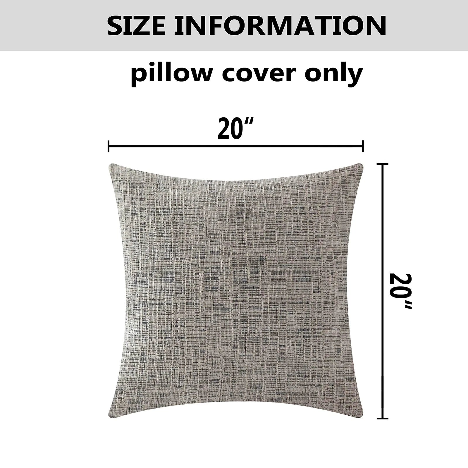 Textured Throw Pillow Covers Chenille Stripe Fall Velvet Pillowcases for Home...