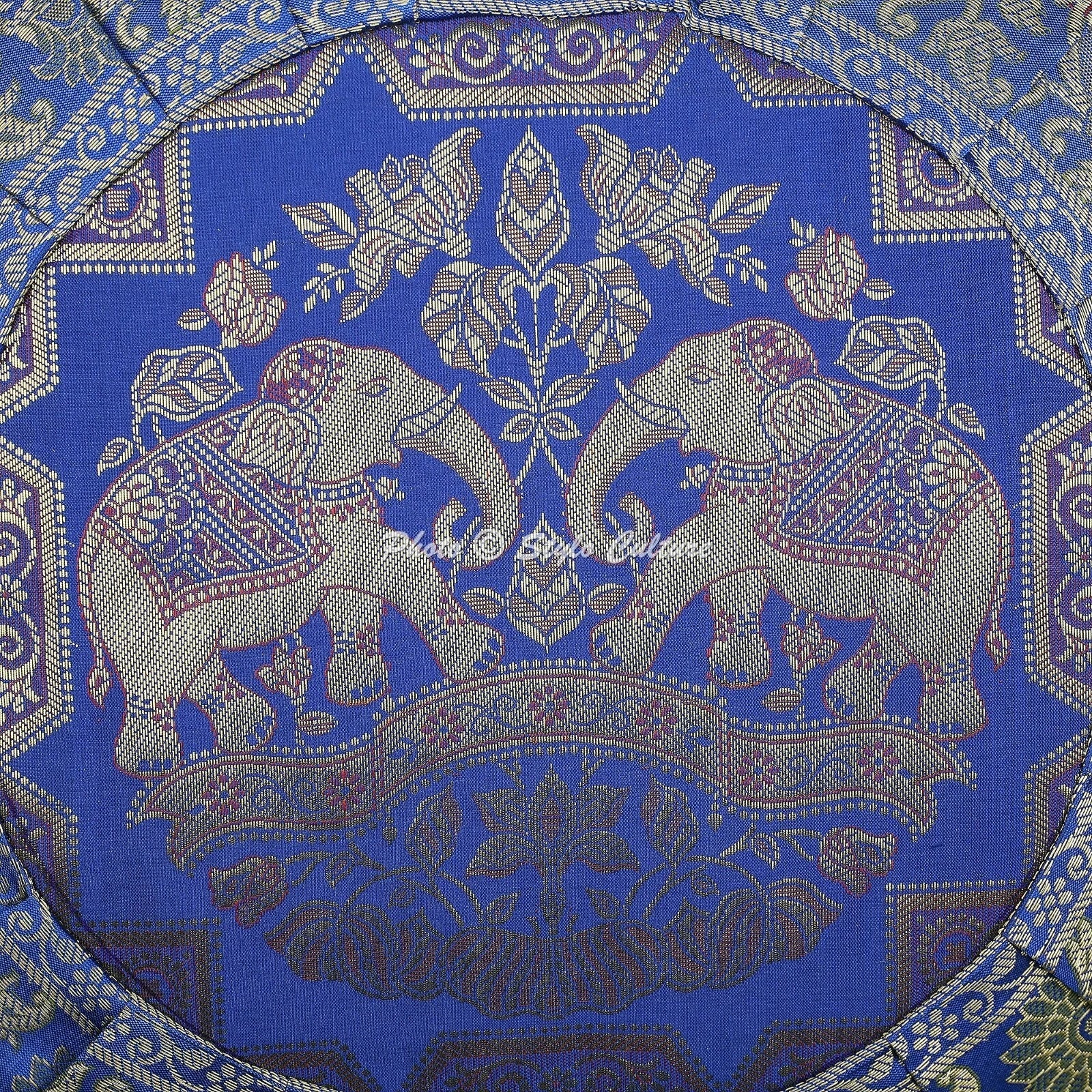 Home Decor Cushion Bohemian Elephant Brocade Jacquard Pillow Cover Case
