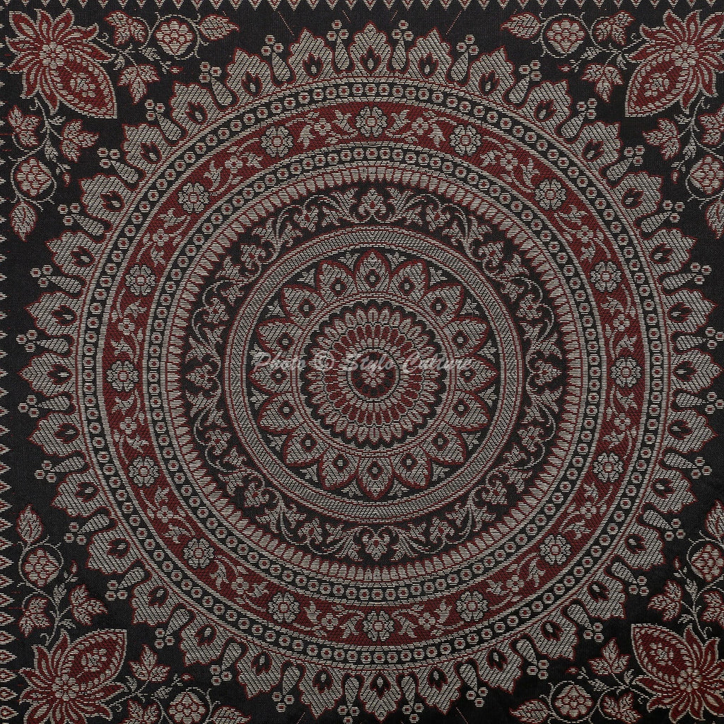 Handwoven Home Decor Cushion Brocade Jacquard Throw Pillow Cover Case Meditation