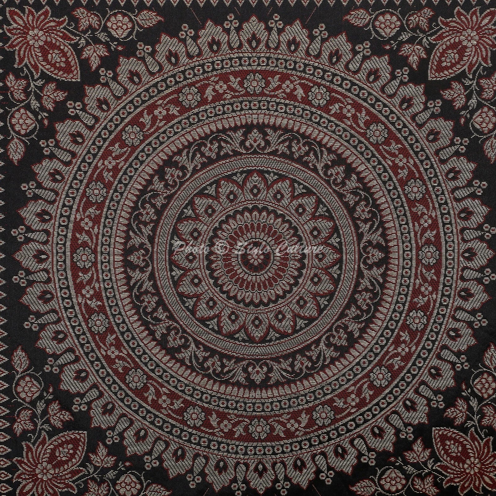 Handwoven Home Decor Cushion Brocade Jacquard Throw Pillow Cover Case Meditation