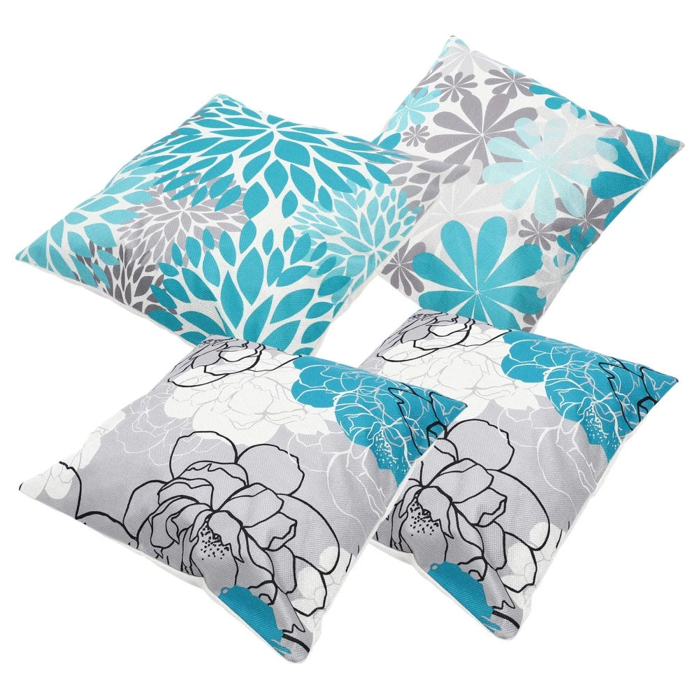 4Pcs Decorative Pillows Case Cushion Cover Couch Pillowcases Bed Pillowcases