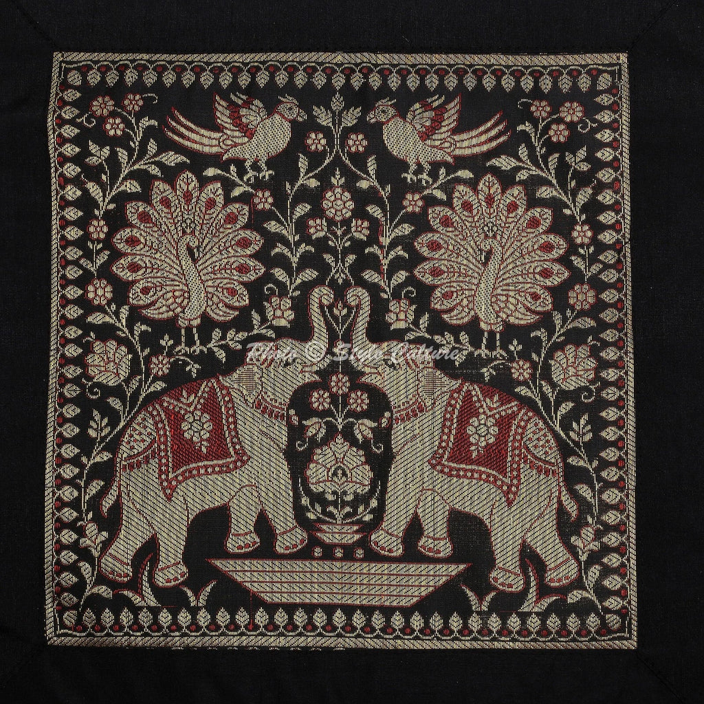 Brocade Jacquard Handwoven Pillow Cases Floor Home Art Car Boho Cushion Cover