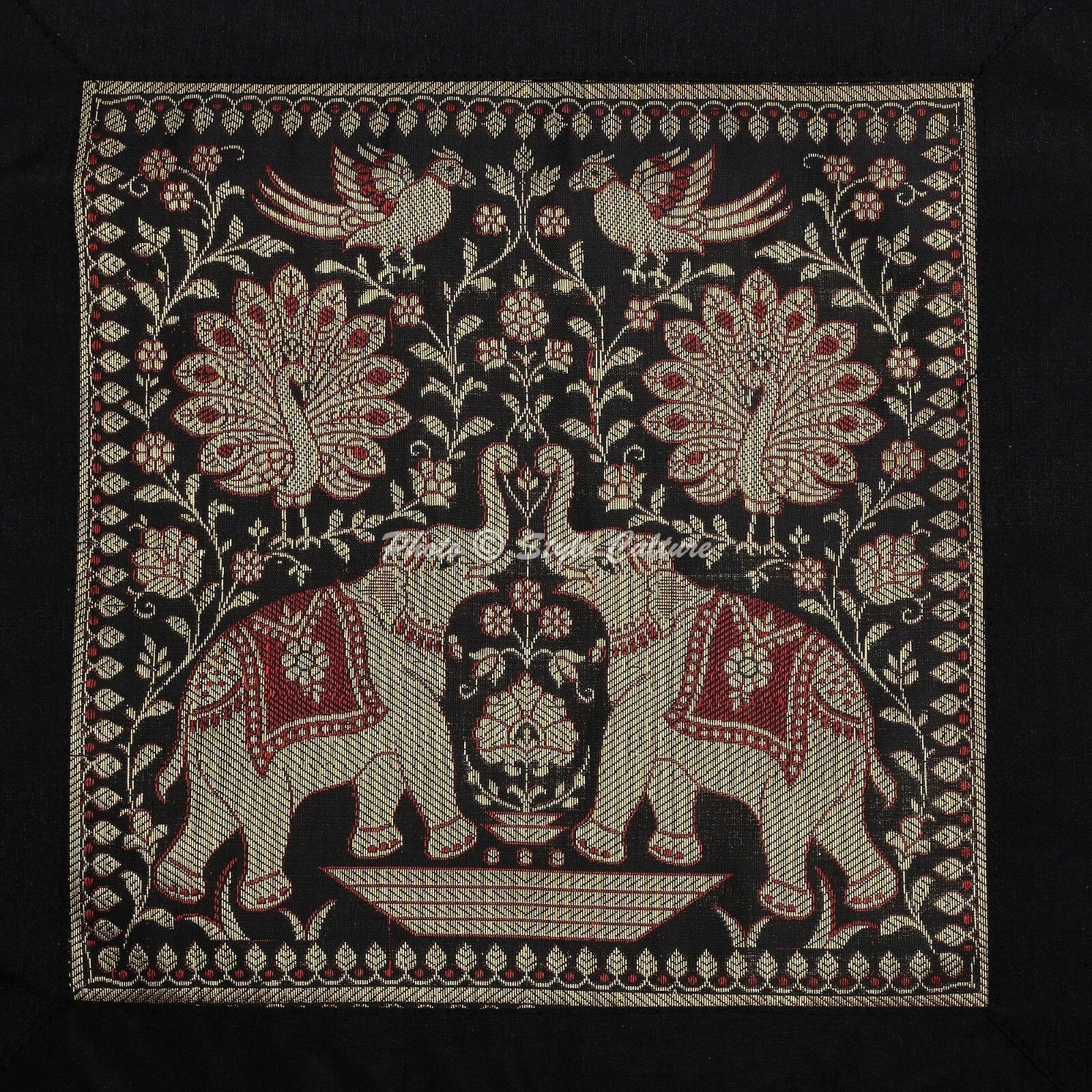 Brocade Jacquard Handwoven Pillow Cases Floor Home Art Car Boho Cushion Cover