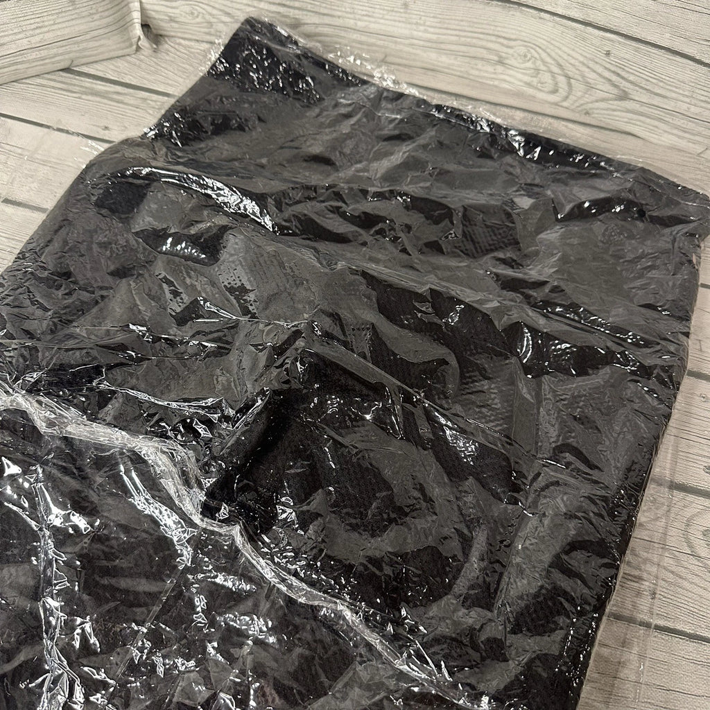 Set of 2 Throw Pillow Cases Sofa Solid Soft Velvet Square Cushion Covers Black