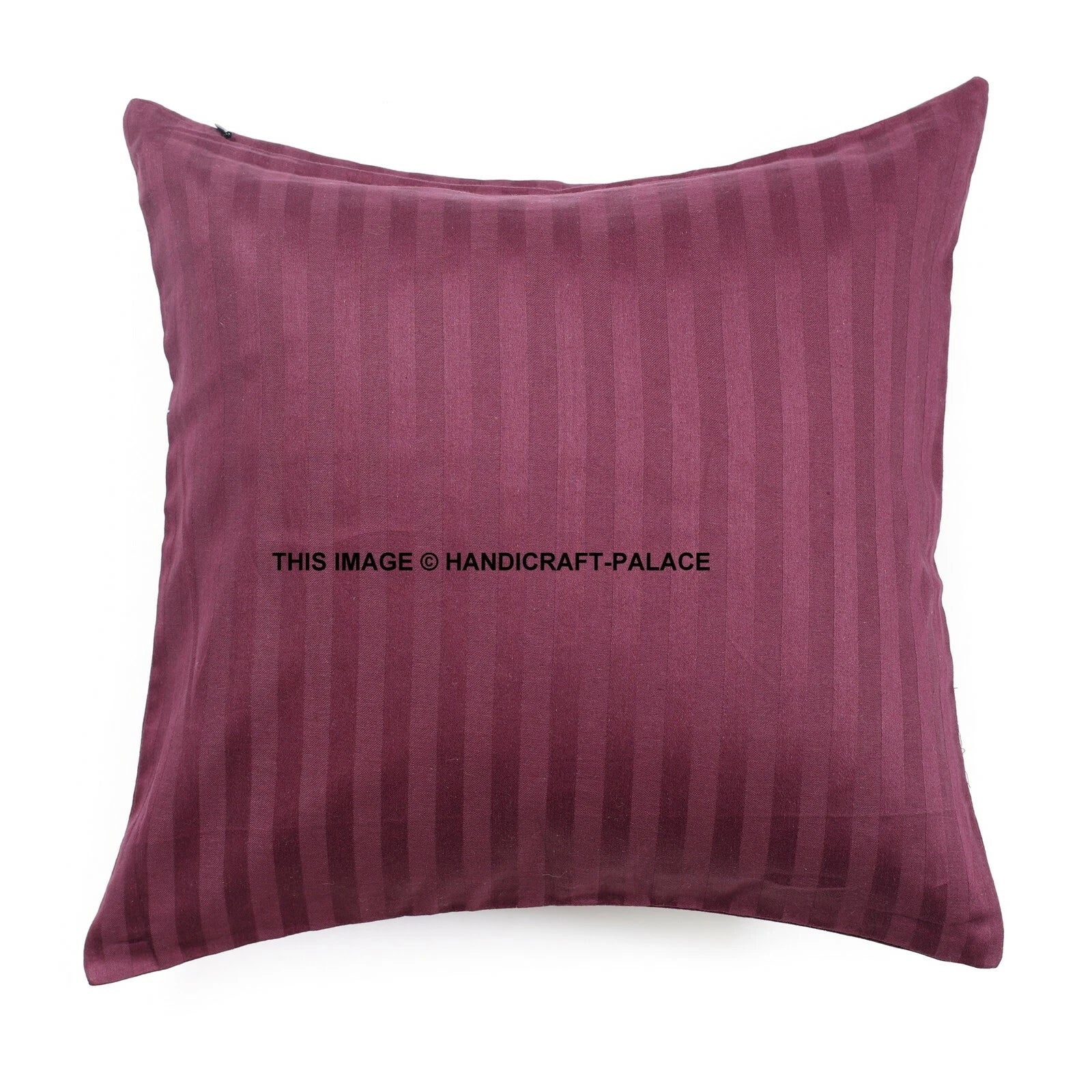 5 PC Satin Plain Solid Pillow Case Bed Sofa Waist Cushion Cover Throw Home Decor