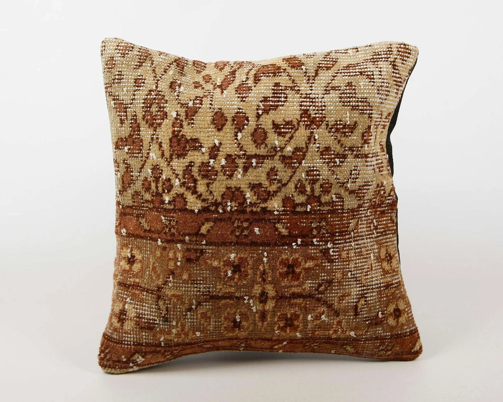 Jute Cushion Cover Home Deco Vintage Throw Case Square Kilim Pillow Handmade 16"
