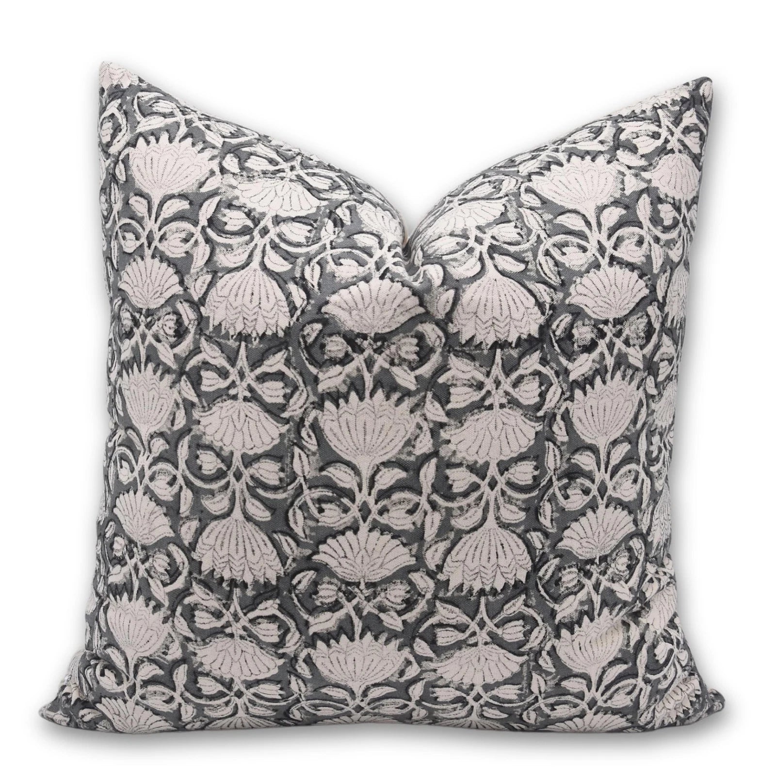 Block Print Duck Canvas Throw 22X22 Pillowcase Cushion Cover, Summer Season D...