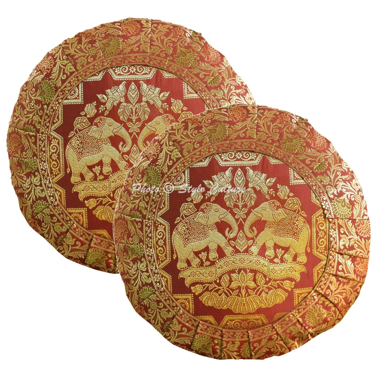 Decorative Home Decor 17 x 17 in Boho Cushion Cover Brocade Jacquard Pillow Case