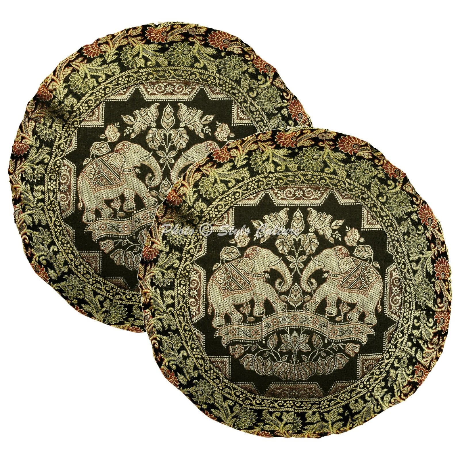 Brocade Jacquard Handwoven Pillow Cases Floor Bohemian Home Boho Cushion Cover