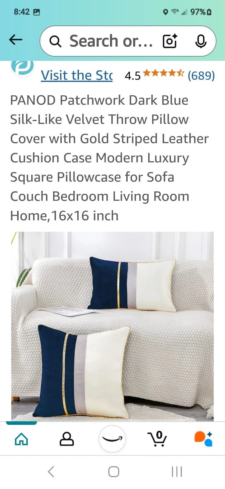 Hot New Square Home Sofa Decor Pillow Cover Case Cushion Cover 16x16" 18x18"