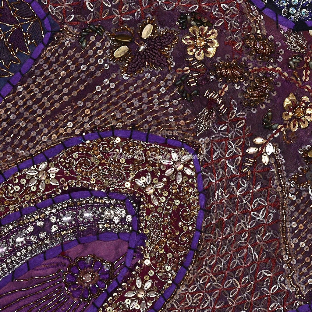 Decorative Home Decor 16 x 16 in Boho Cushion Cover Beaded Boho Sofa Pillow Case