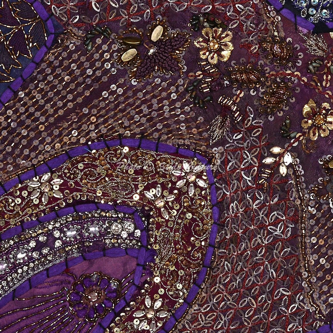 Decorative Home Decor 16 x 16 in Boho Cushion Cover Beaded Boho Sofa Pillow Case