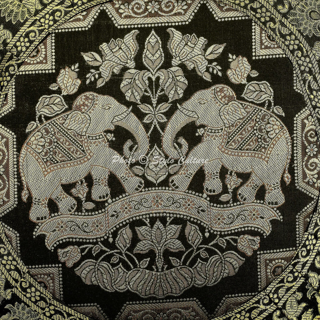 Brocade Jacquard Handwoven Pillow Cases Floor Bohemian Home Boho Cushion Cover
