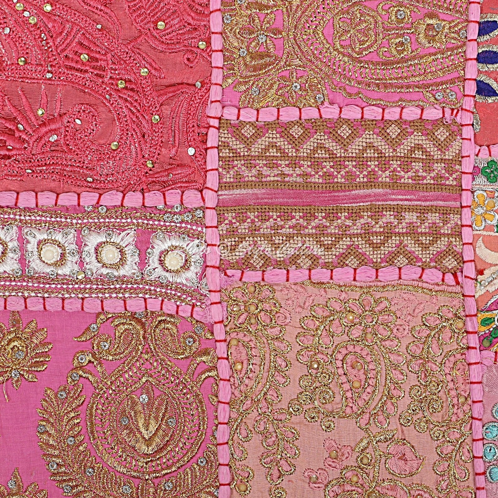 Ethnic Cushion Cover Handmade Vintage 18 x 18 in Hippie Sofa Car Pillow Case