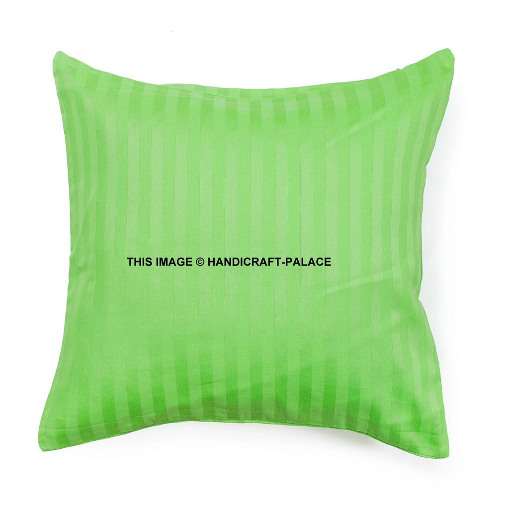 5 PC Satin Plain Solid Pillow Case Bed Sofa Waist Cushion Cover Throw Home Decor