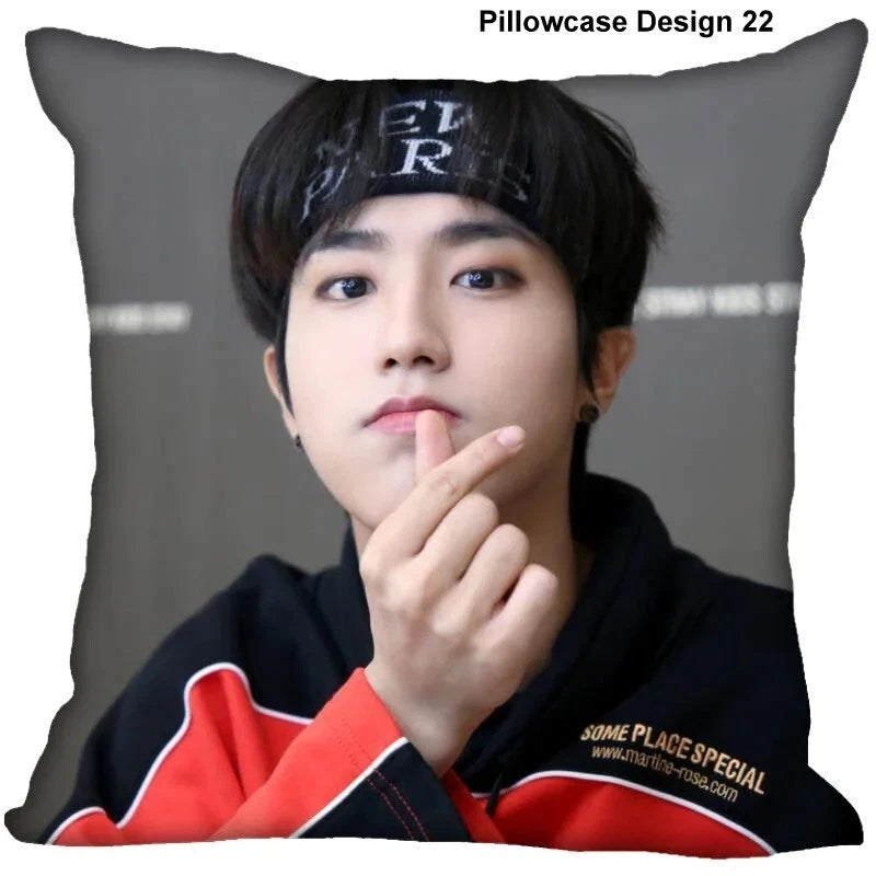 Han Jisung Pillow Case Wedding Decorative Sofa Cushion Cover Kpop Stray Kids Toy