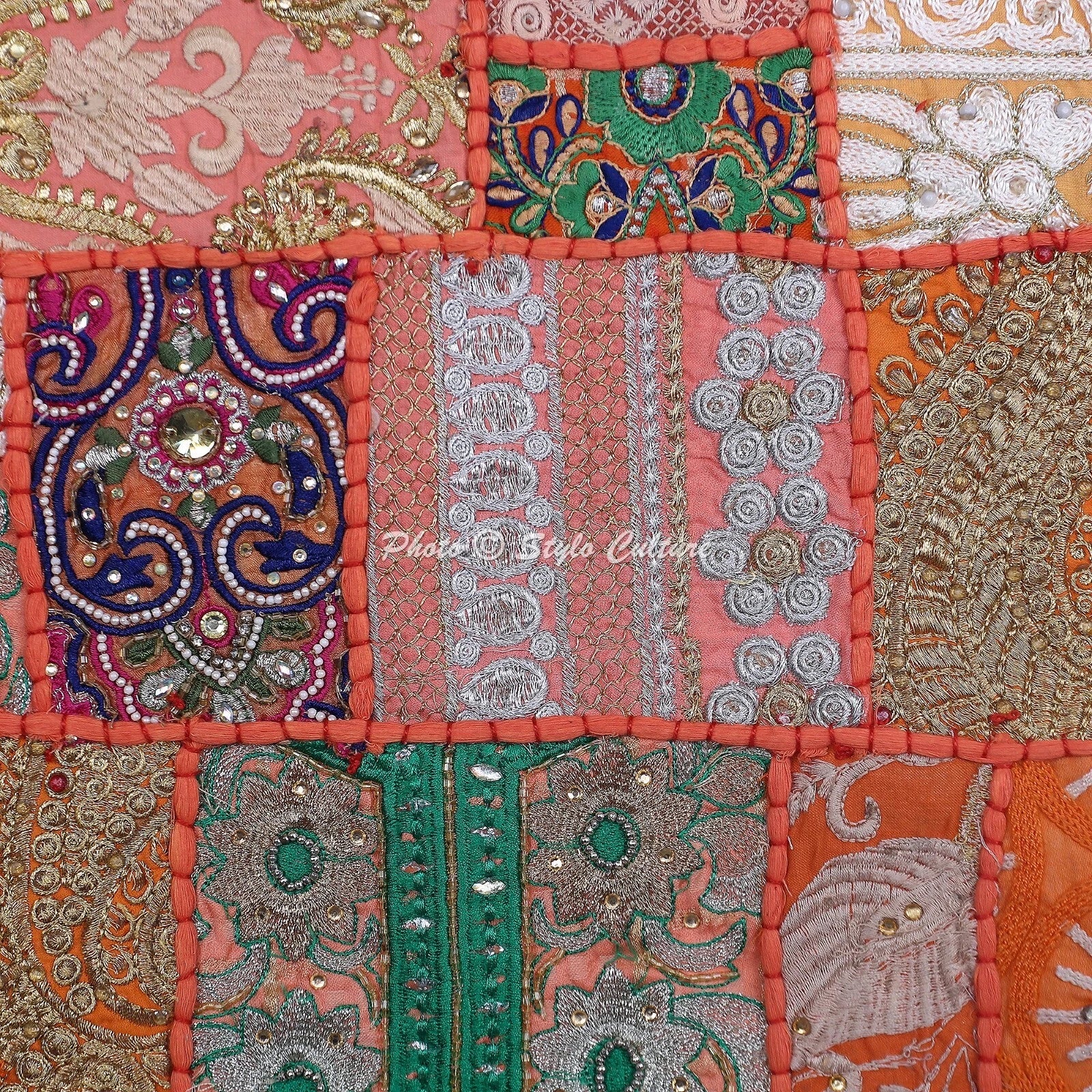 Vintage Cushion Cover Boho Throw Ethnic Pillow Case Hippie Gypsy Home Decor