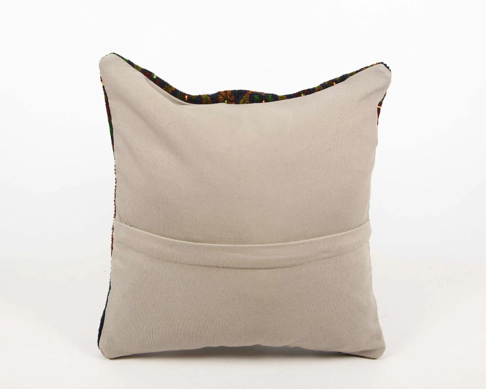 Embroidered Cushion Cover Kilim Pillow Cushion Case Throw Sofa Decor Square 16"