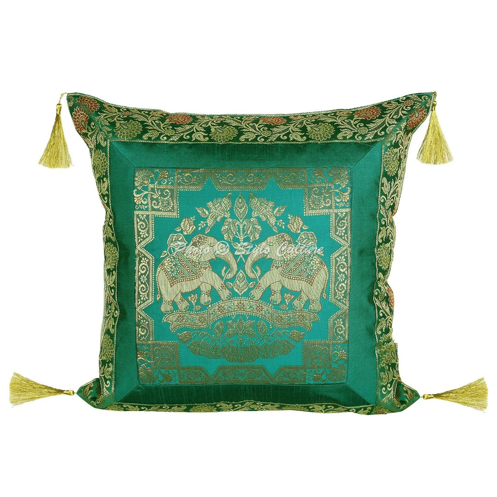 Decorative Brocade Jacquard Cushion Cover Elephant Pillow Cases For Home Decor