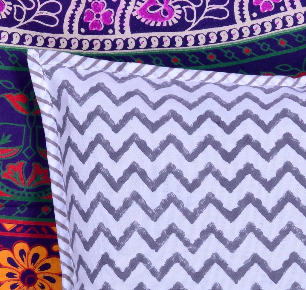 Indian Cotton Cushion Cover Home Decor Sofa Sham Pillow Cushion Case Bedding Dec