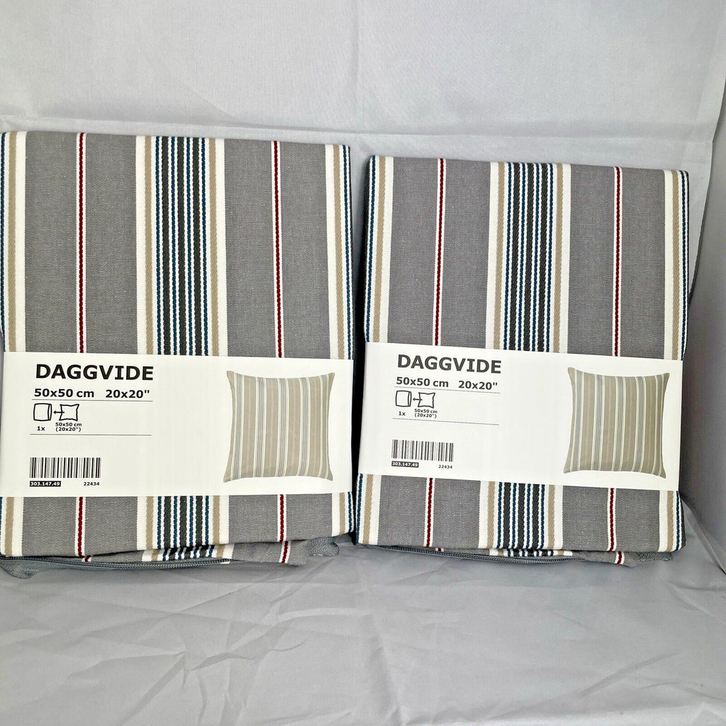 Set of 2: IKEA DAGGVIDE Couch Cushion Cover, 20x20" Sofa Pillow