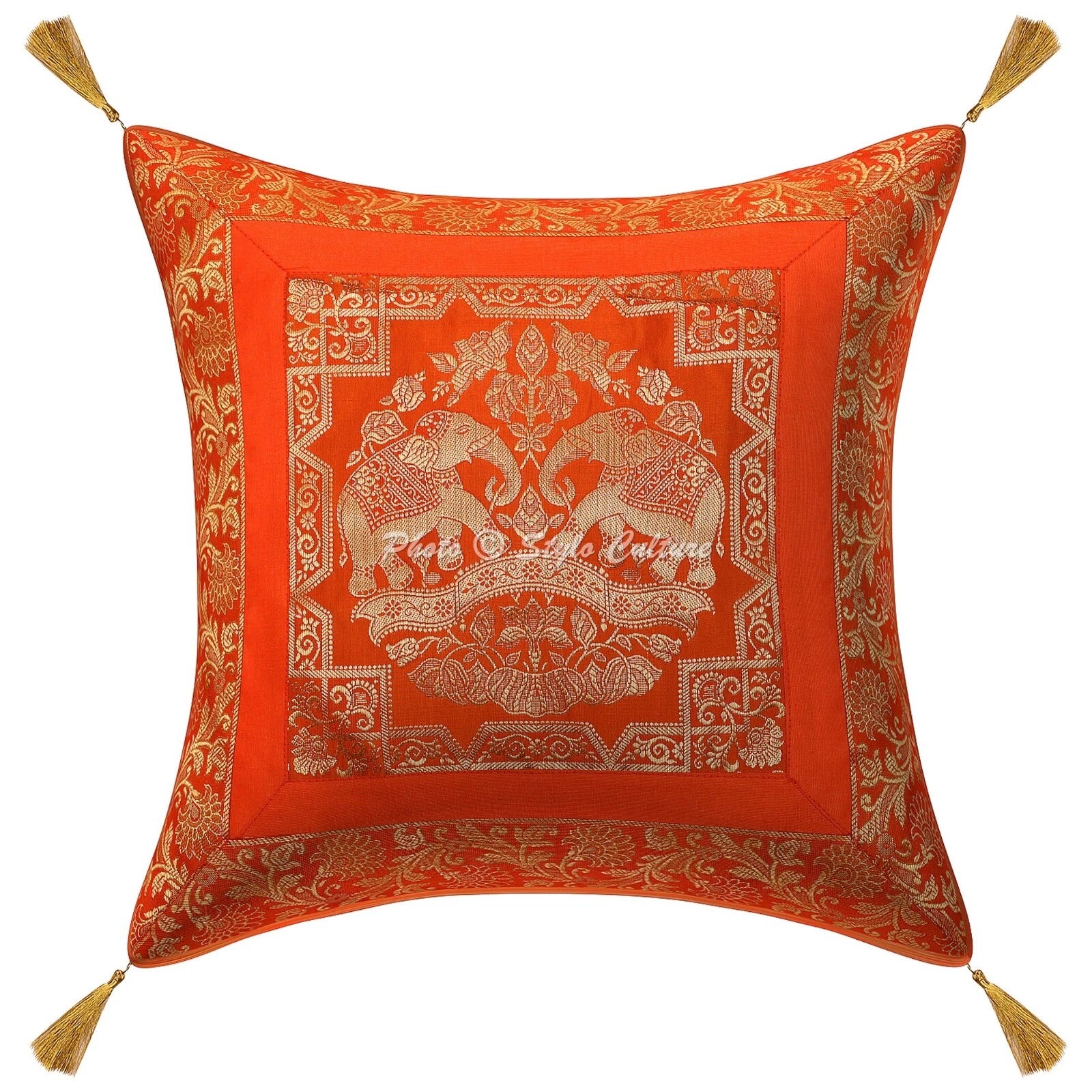 Bohemian Cushion Cover Brocade Jacquard Boho Throw Decor Pillow Cover Case